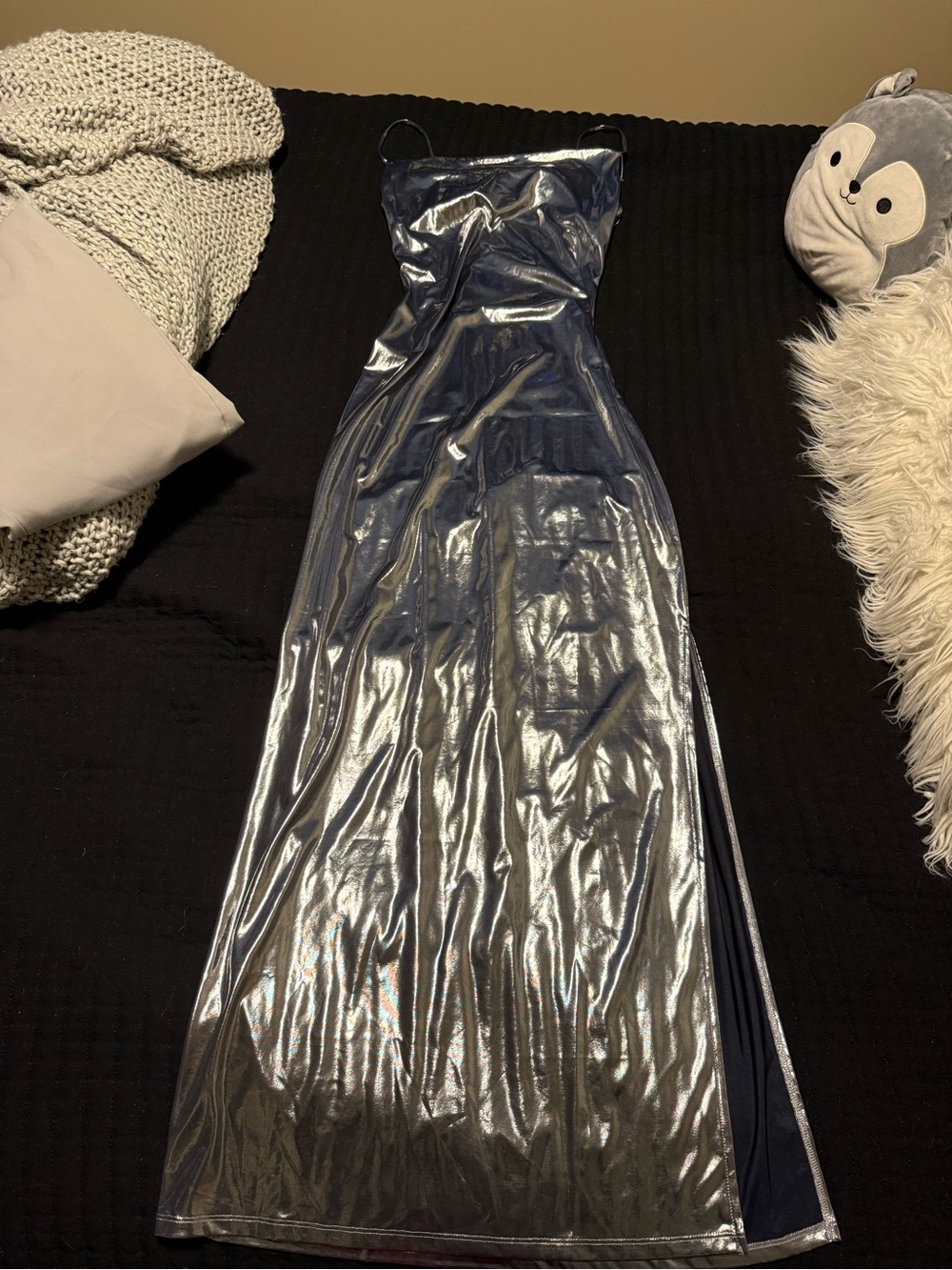Silver metallic dress